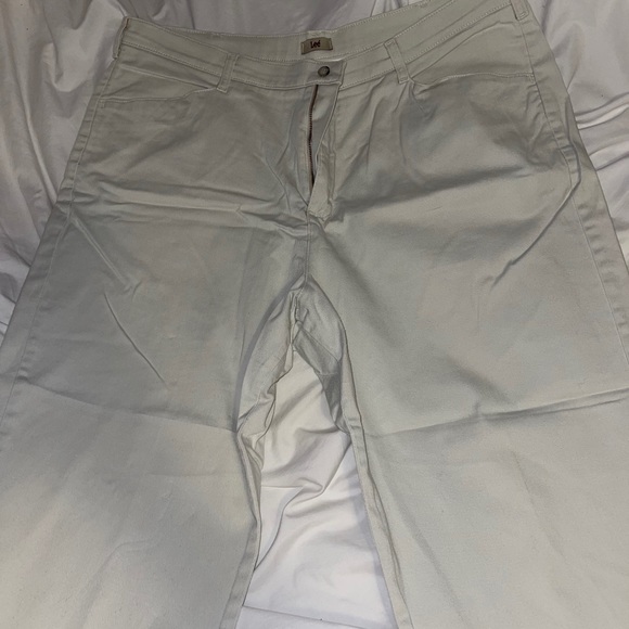 Cream Lee Straight Leg Pants - Picture 3 of 9